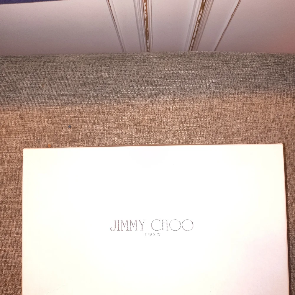 Jimmy Choo Scarlet Heels with Button Accent - Picture 2 of 4